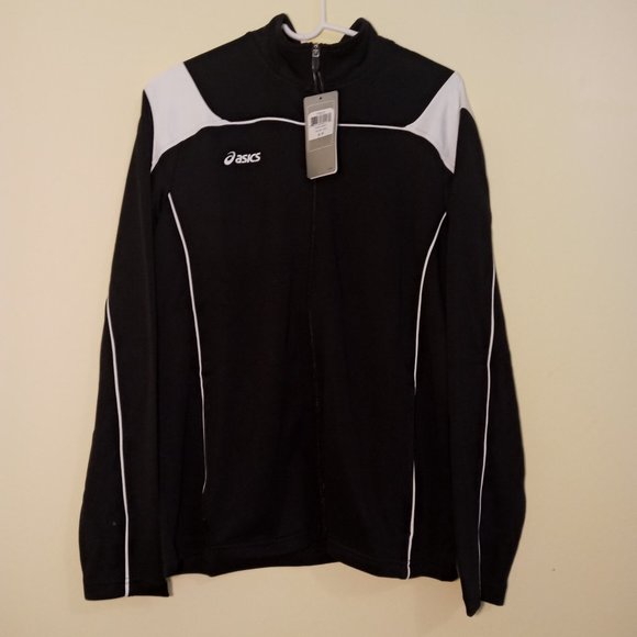 Asics Other - ASICS Men's Miles Jacket, Black/White, Small NEW with tags